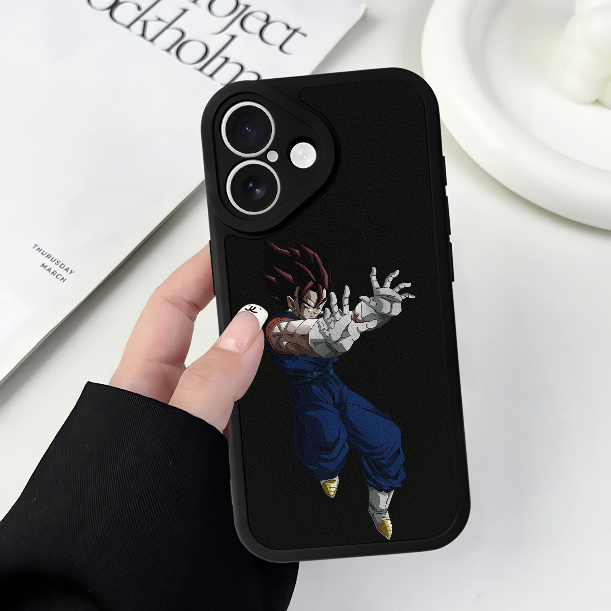 （画像用） ドラゴンボール ベジット DRAGON BALL Vegetto 【iPhone 16シリーズ対応】シリコンスマホケース（レザー調） 材質：シリコン